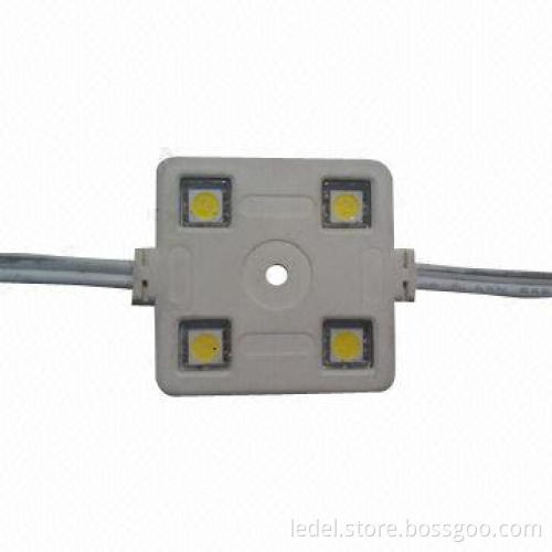 4-piece LEDs 5050 injection module, measures 37x37x5.5mm